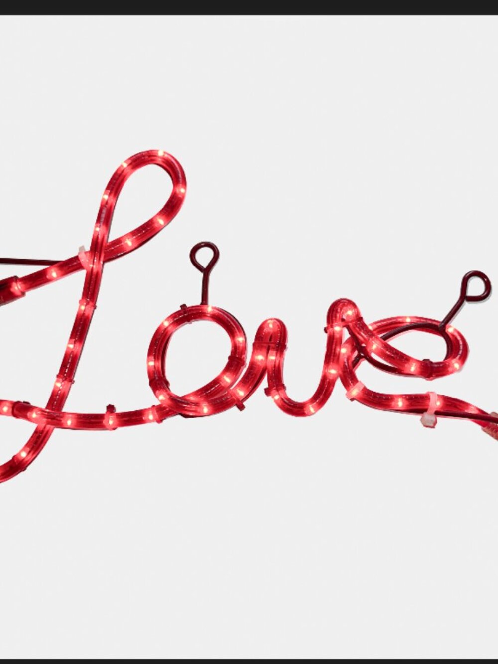 Vintage Red Love Neon Plug-In Decorative Light